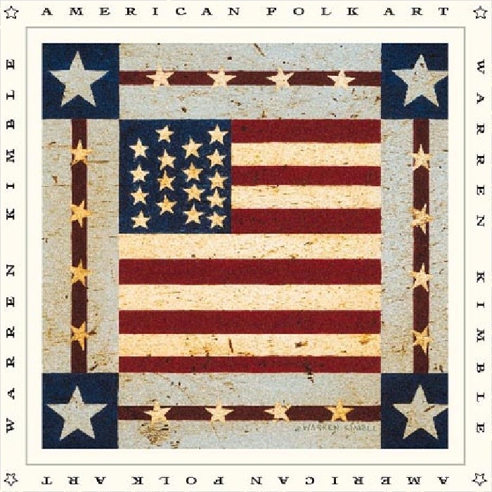 Warren Kimble Flag Square